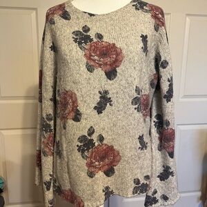 Lucky Brand Rose Pullover Sweater